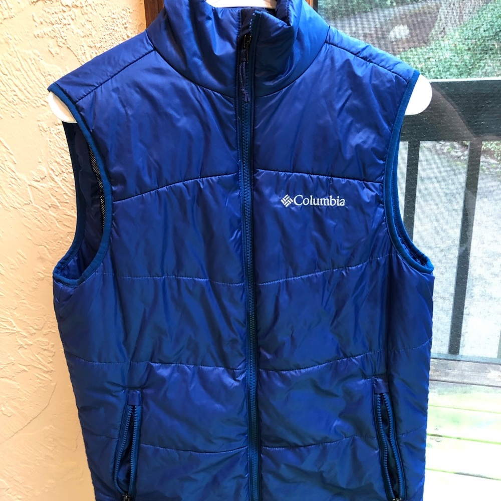 Blue Columbia puffy vest